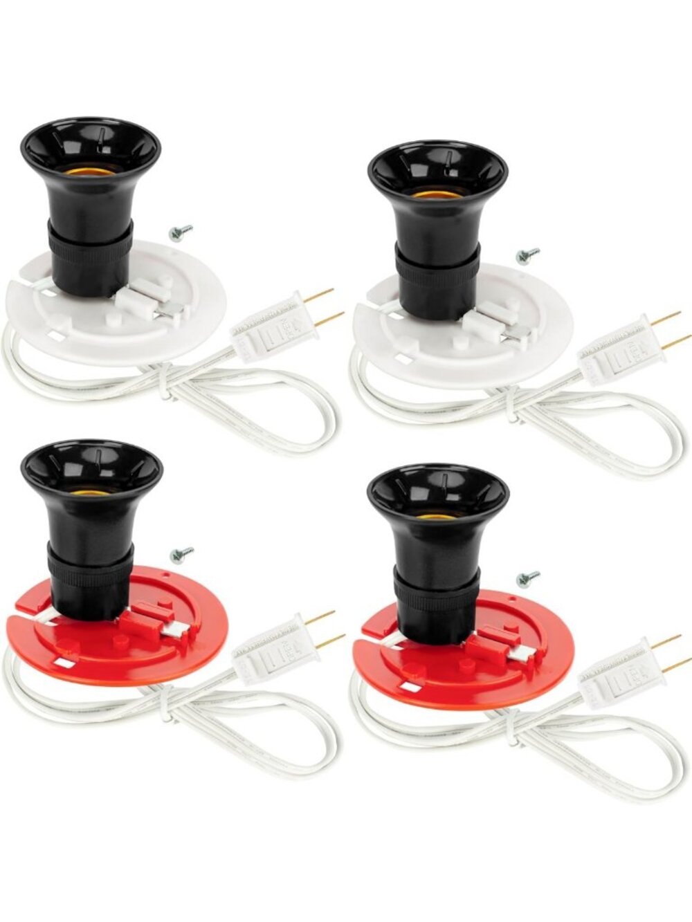 4 Pack Blow Mold Light Kit - Replacement Cords for Vintage Decor | Halloween